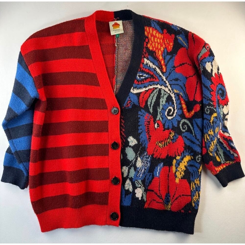 Farm Rio Vintage Forest Cardigan - Size XS - Picture 3 of 4